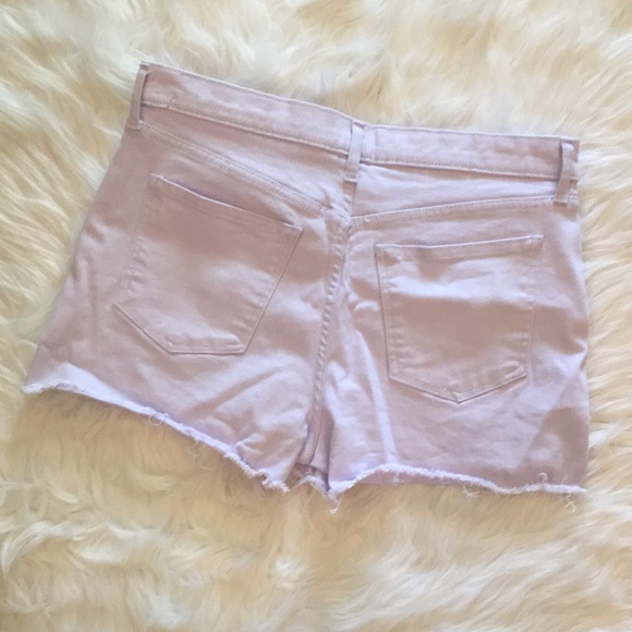 GAP lavender 3” Short Raw Hem Jean Shorts - Picture 9 of 10